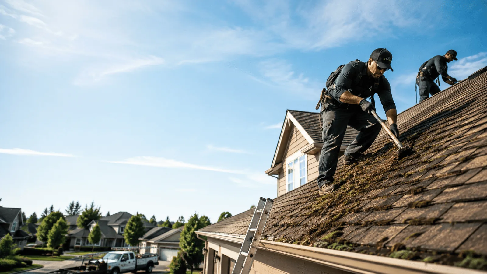 Roof Moss Removal in Commiskey, IN near me